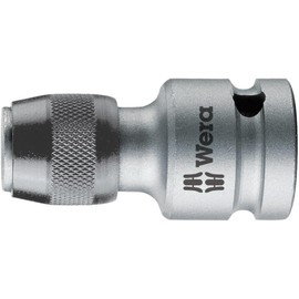 Wera Female Square 784 B/1 Quick-Release Chuck, Adaptor 1/4" x 3/8" Drive,5042755001