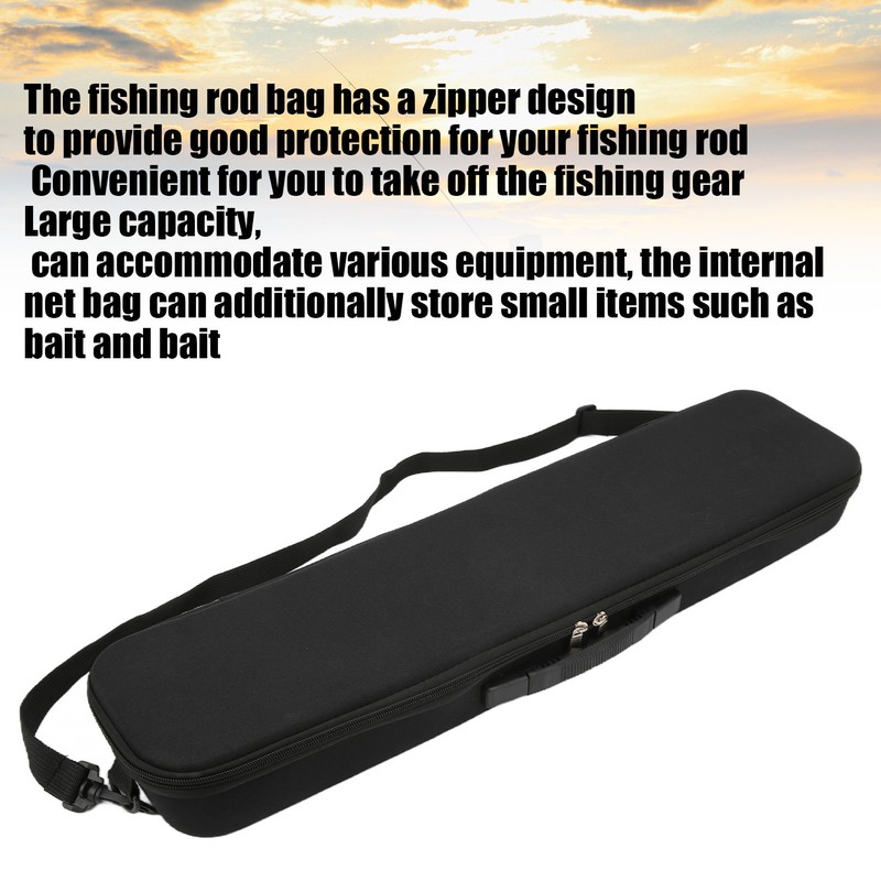 Fishing Tackle Bag with Long Straps Shock Resistant Comfortable Portable