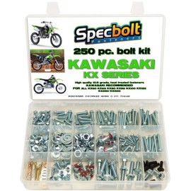 Specbolt KX Bolt Kit Fits: Kawasaki Two Stroke KX60 KX65 KX80 KX85 KX100 KX125 KX250 KX500 Maintenance & Restoration of MX Dirt Bike Spec Fastener 60 65 80 85 100 112 125 250 500