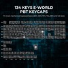 XVX Double Shot PBT Keycaps, Side Printed Shine Through Keyboard
