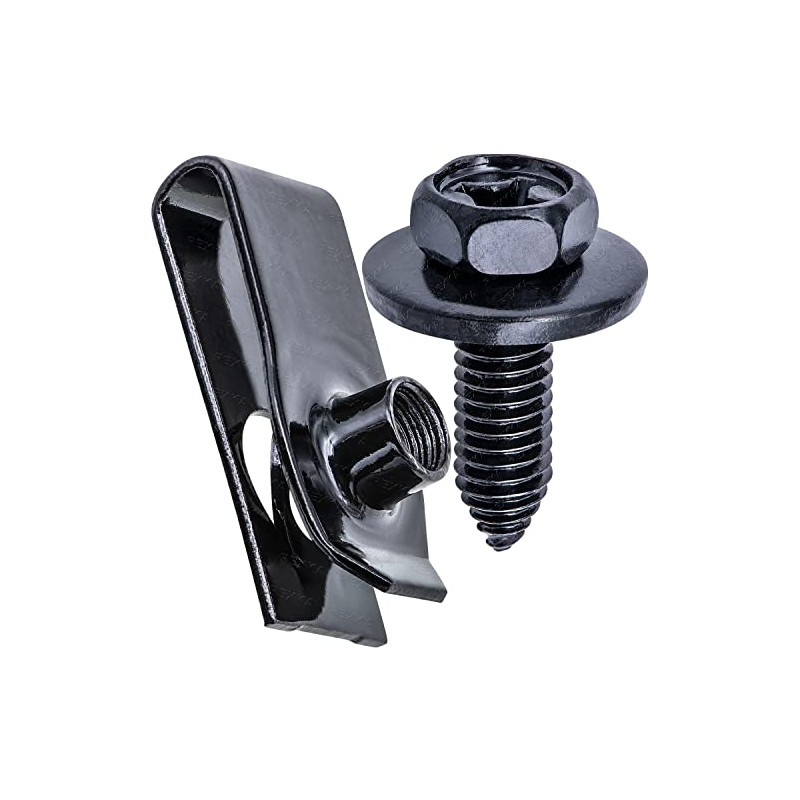 Rexka 15 Sets M6-1.0 X 20mm Car Body Bolts &