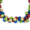 Northlight 6' Multi-Color 2-Finish Shatterproof Ball Christmas Garland