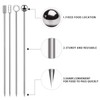 Cocktail Picks Set of 16 Stainless Steel Cocktail Decorations Skewers