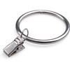 Curtain Rings with Clips - Set of 28,Interior Diameter 1.18",Fits