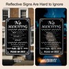 SPEPLA Funny No Soliciting Sign for House Front Door, Metal