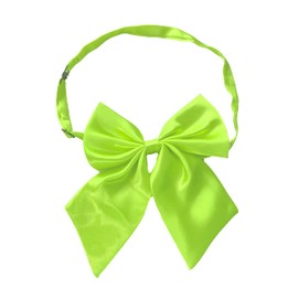 COTIM COYIN Ladies Adjustable Pre-tied Bow Tie Solid Color Bowties for Men Women, Green