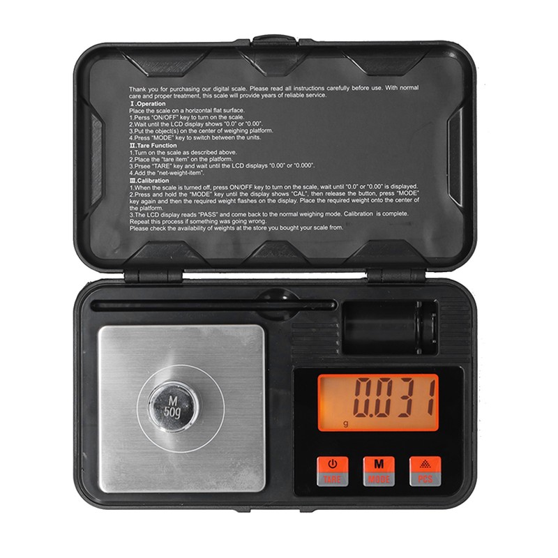 Digital Pocket Scale Portable 50g By 0.001g Weigh Gram Scale