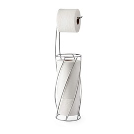 Better Living Products 54640 TWIST Toilet Caddy and Toilet Paper Reserve, Chrome