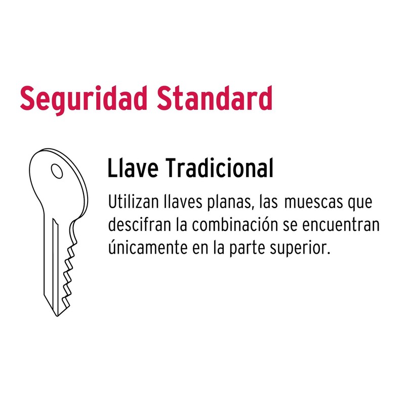 Hermex CS-756D, Cerradura sobreponer der instala-fácil tradicional color negro