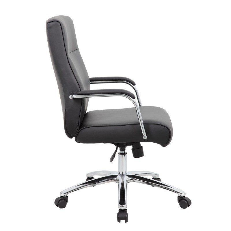 Boss Office Products (BOSXK Modern Executive Conference Chair, Black, B696C-BK