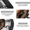 25cm Circular Iron Wall Clock with a Modern Perforated Metal