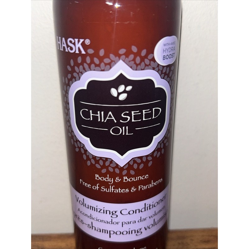 Hask 4 Bottles, Hask Volumizing Conditioner Chia Seed Oil w/