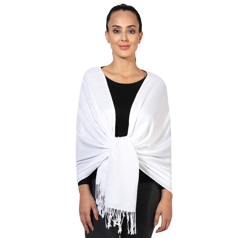World of Shawls Pashmina Style All Seasons Handcrafted Wrap Shawl