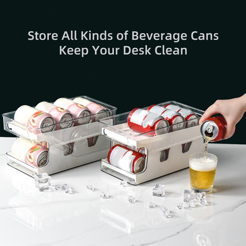 2 Tier Soda Can Rack Beverage Can Can Storage Holder