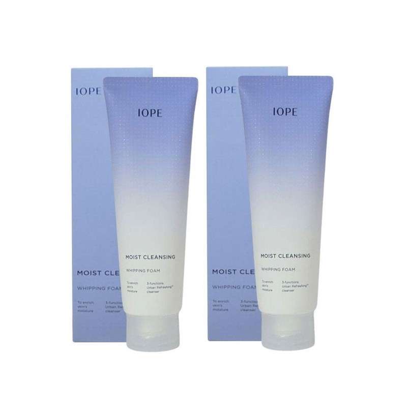 IOPE Moist Cleansing Whipping Foam 180ml 1+1 (2 packs) /