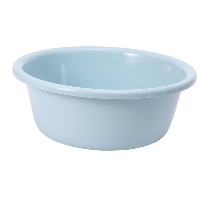 Round Wash Basin, 11.6x3.9in Plastic Stackable Camping Dishpan Vegetable Fruit