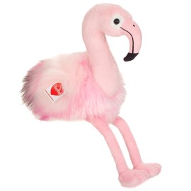 Teddy Hermann Herzekind 93952 Flamingo Flora 35 cm, Cuddly Toy, Plush Toy with Recycled Filling