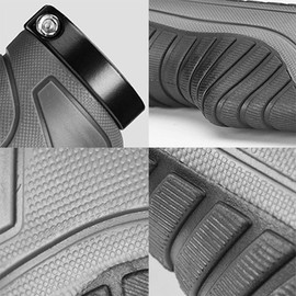 Bicycle Grips Handlebar Grips Ergonomic Bicycle Handlebar Non-Slip Soft Rubber MTB Comfortable Shockproof Hand Grips Two Sides Lock-On Design Bicycle Handlebar Grips