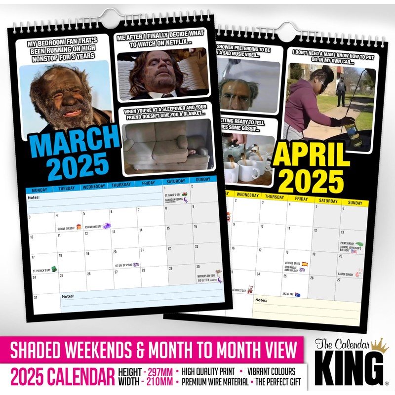 The Calendar King // World's Greatest Memes - 2025 Wall