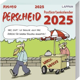 Perscheid Postkartenkalender 2025: Wochenkalender mit Perscheid-Cartoons – zum Aufhängen, Hinstellen oder Verschicken | Tischkalender mit 53 ... von Martin Perscheid (Perscheids Abgründe)