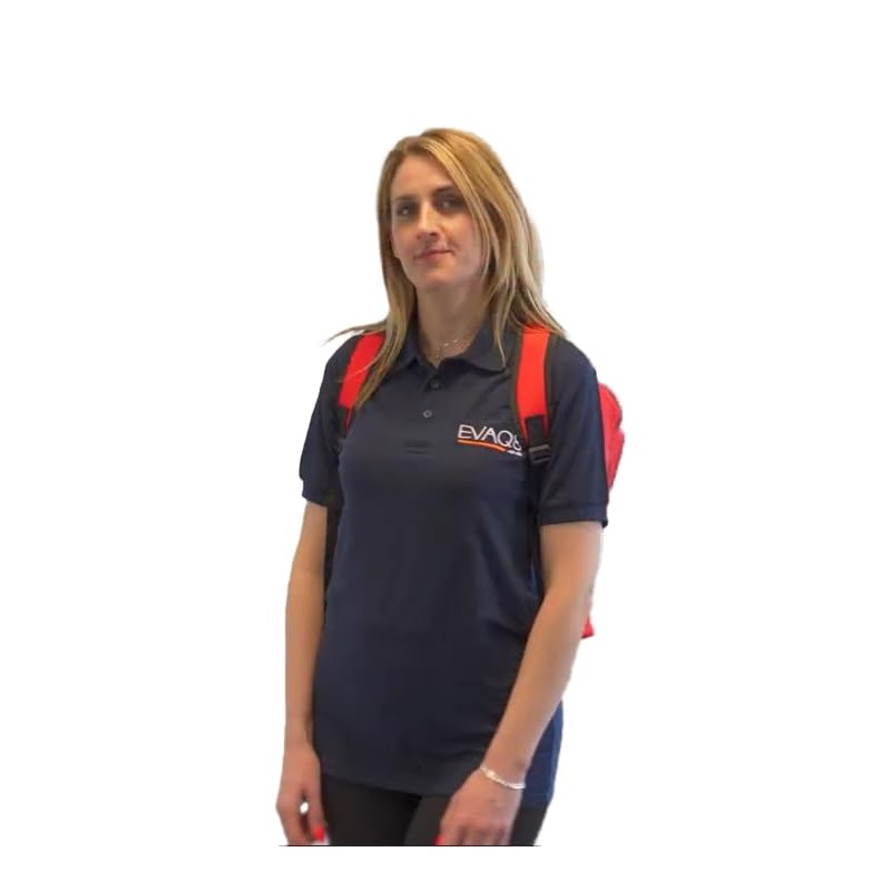 EVAQ8 Emergency Grab Bag Empty Red Rucksack For Storing And