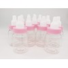 24 Pcs Pink Mini Baby Bottle Fillable Baby shower Newborn