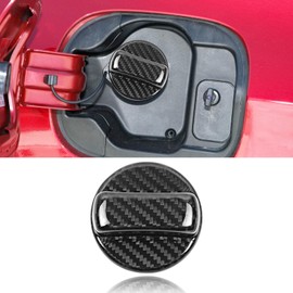 BLAKAYA Compatible with Honda Universal Hard Carbon Fiber Fuel Tank Oil Cap Gas Cover Modified Exterior Decoration for Honda Civic Accord CR-V Odyssey HRV (Black)