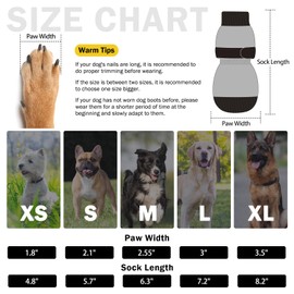 SCENEREAL 4 Pairs Double Side Anti-Slip Dog Socks for Hardwood Floors to Stop Licking Paws, Non-Slip Dog Shoes for Hot/Cold Pavement, Slipping, Paw Protectors with Grippers, Pink Pearl Paw S