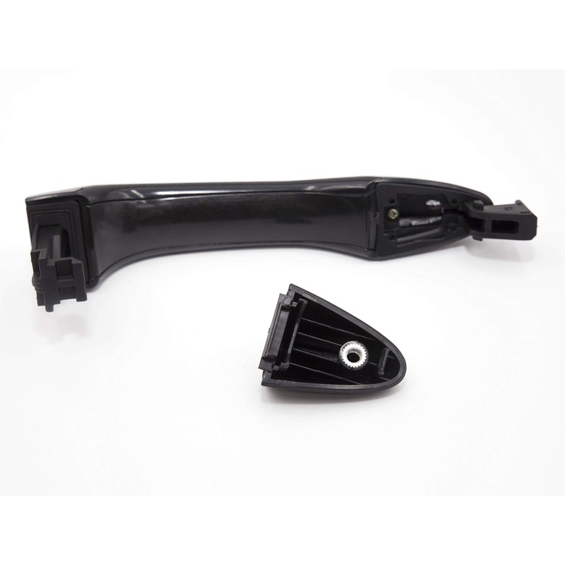 8Pcs Front Rear Exterior Outer Door Handle Chrome Black 1Set