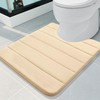 Homaxy Memory Foam Non-Slip Bath Mats, Soft Water-Absorbent Toilet /