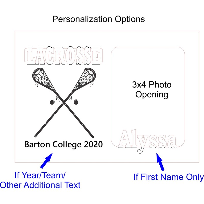 Tennis Picture Frame - 5x7 Frame Holds 3x4 Photo