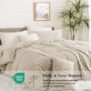 Erwinmu Fluffy Duvet Cover Set Queen Size Beige,Winter Warm Soft