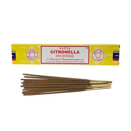 Satya Nag Champa Sai BABA Citronella Incense Joss Sticks By Satya (15g PKT 15-20 sticks)