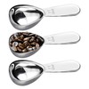 NEOUZA Kaffeeschaufel 3 Stück, Edelstahl 30ml Espressolöffel, Esslöffel Messlöffel für
