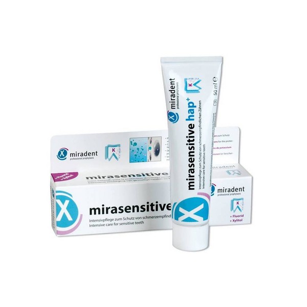 Categories:Dentistry,Pharmacy,Toothpastes Miradent Mirasensitive hap + toothpaste, 50 ml