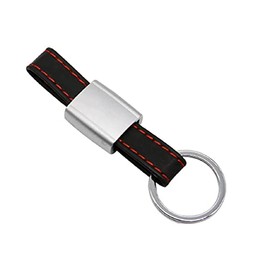 Keyring Keychain Leather Metal compatible for AMG Cars Key Fob Logo