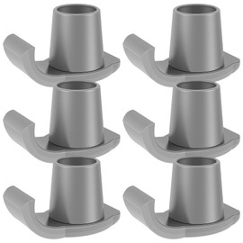 Abizarch 6Pcs Walker Ski Glides Plastic Glide Walker Feet Caps Smooth Walker Assist Accessories Reusable Heavy-Duty Walker Ski Replacement Glide Caps for 1 Inch and 1-1/8 Inch Tubes Folding Walker ZHA