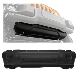 Kojem Front Bumper Skid Plate Compatible with 2018-2025 Jeep Wrangler 2020-2025 Jeep Gladiator Steel Skid Plate Cover Replacement for 68293984AB