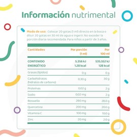 Ally Blend Kids en gotas 60 ml | 2 meses de consumo | Adicionado con Vitamina C y Zinc | Ally Blend Kids B Life.