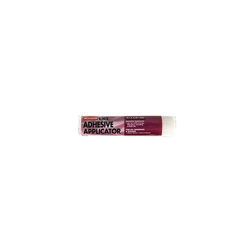 Wooster Brush R245-9 Adhesive Applicator Roller Cover, 1/8-Inch Nap, 9-Inch