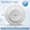YJYQHYX 50 Pack Silver Charger Plates 13" Plastic Round Charger