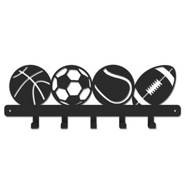 enithElite Ball Metal Key Hooks Key Holder Wall Decor for Front Door Hallway Entryway Office Dorms Bedroom Dinning Living Room