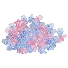 100PCS Chupete De Acrílico Bebé Shower Favor, Mini Chupetes De Acrílico Para Baby Shower Pequeños Chupetes De Acrílico Para Baby Shower, Mini Juguetes De Colores Para Bautismo