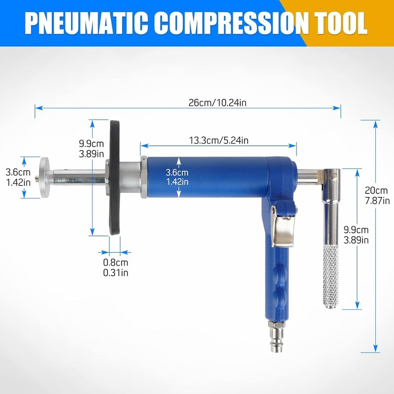 24PCS Pneumatic Brake Caliper Piston Wind Back Compression Spreading Tool