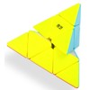 TANCH Pyramid Speed Cube Stickerless Triangle Magic Cube Puzzle Toy