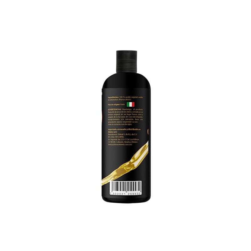 Aceite de ALMENDRAS Dulces Origen Italiano 100% PURO 500 ML