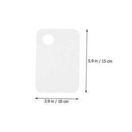 VICASKY 3 Sets Transparent Makeup Palette with Spatulas Durable Nail Art Mixing Tools for Manicure Accessories for Professional Beauty Shops and Home Use