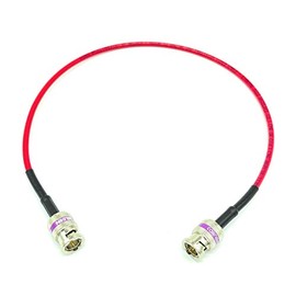 AV-Cables 12G 4K HD SDI BNC - BNC Cable Belden 4855R Mini RG59 (15ft, Red)