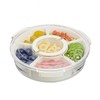 Vantency Snack Box Container, Divided Serving Tray with Lid and