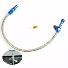 liuming79 Ford C4 Flexible Chrome Stainless Braided Transmission Dipstick Automatic Billet